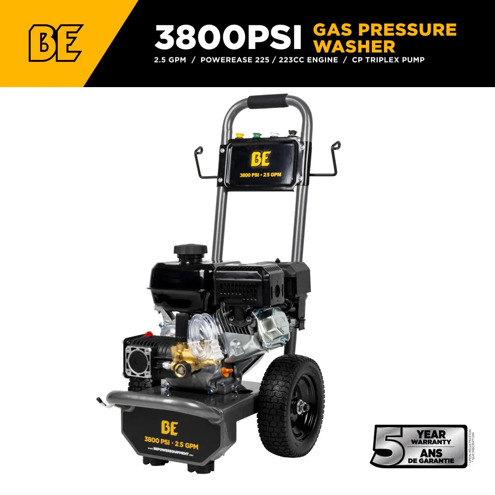 B3875PA Gas Pressure Washer — 3800 PSI