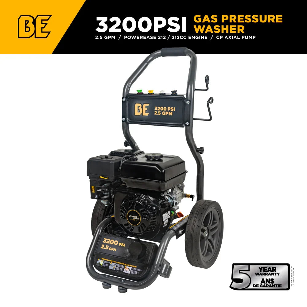 BE327PX Gas Pressure Washer — 3200 PSI