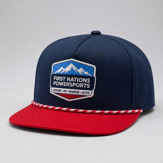 FNPS Golf Hat - Navy / Red Brim