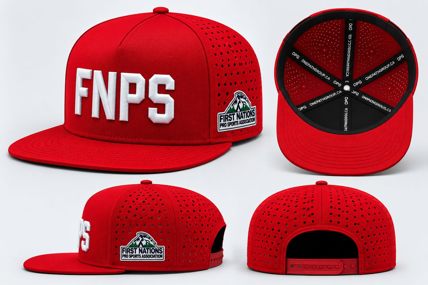 FNPS 3D Puff Embroidered Hat - Red