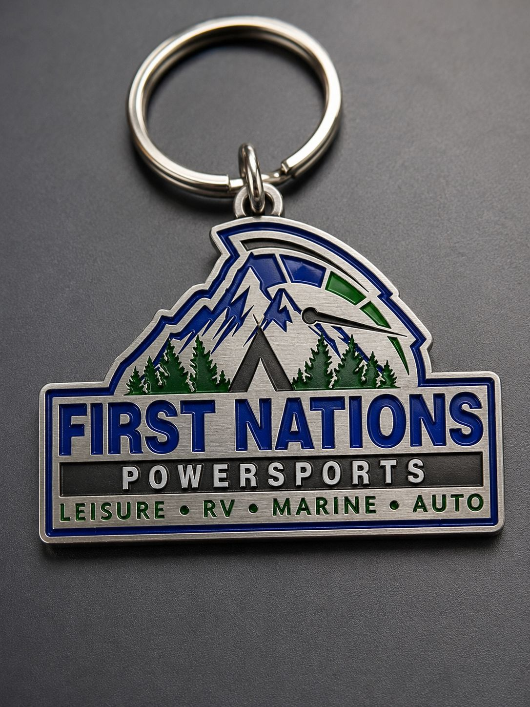 FNPS Silver Keychain