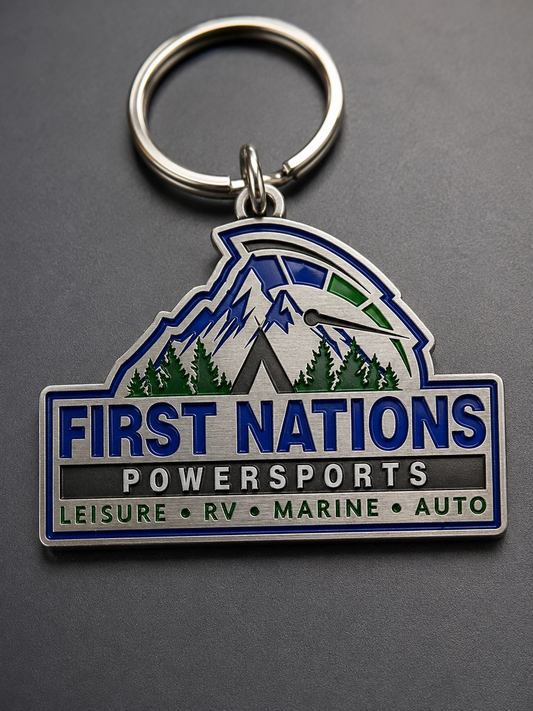 FNPS Silver Keychain