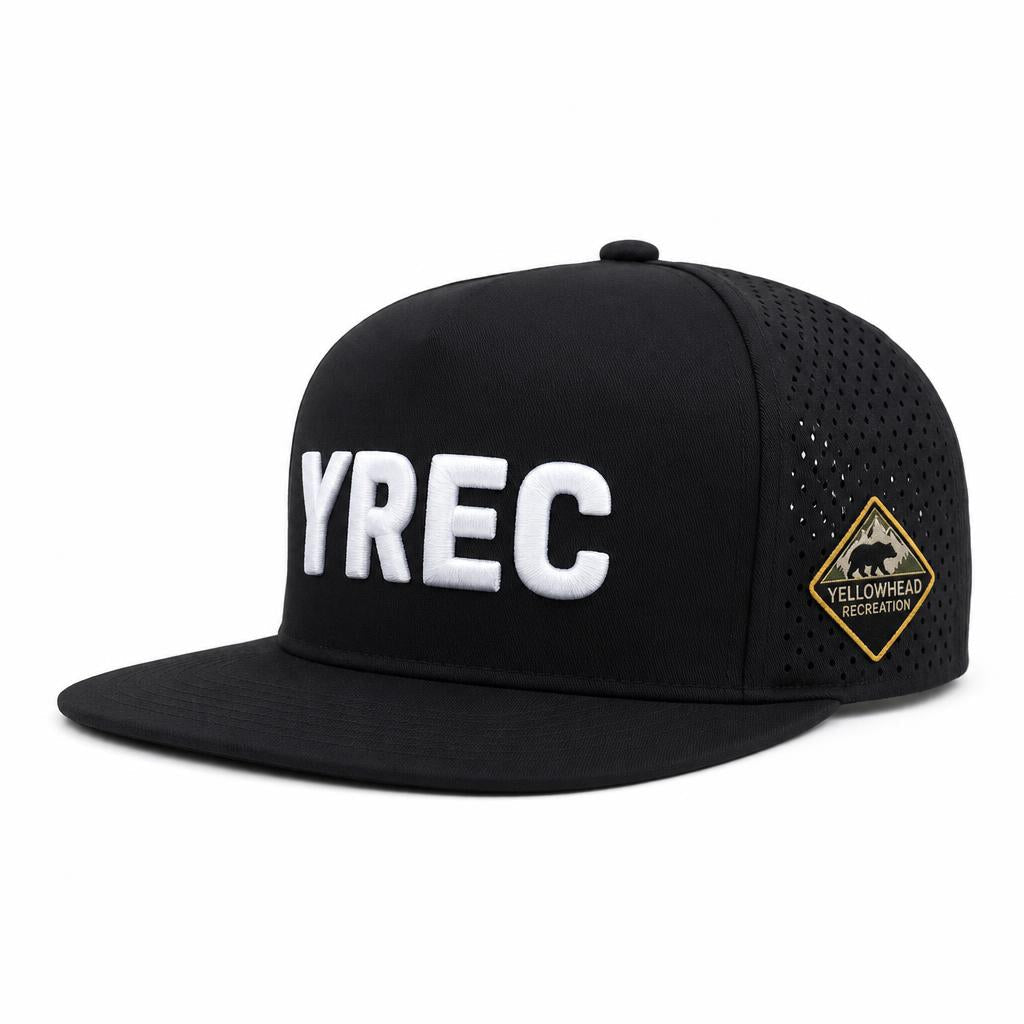 YREC 3D Puff Embroidered Hat - Black
